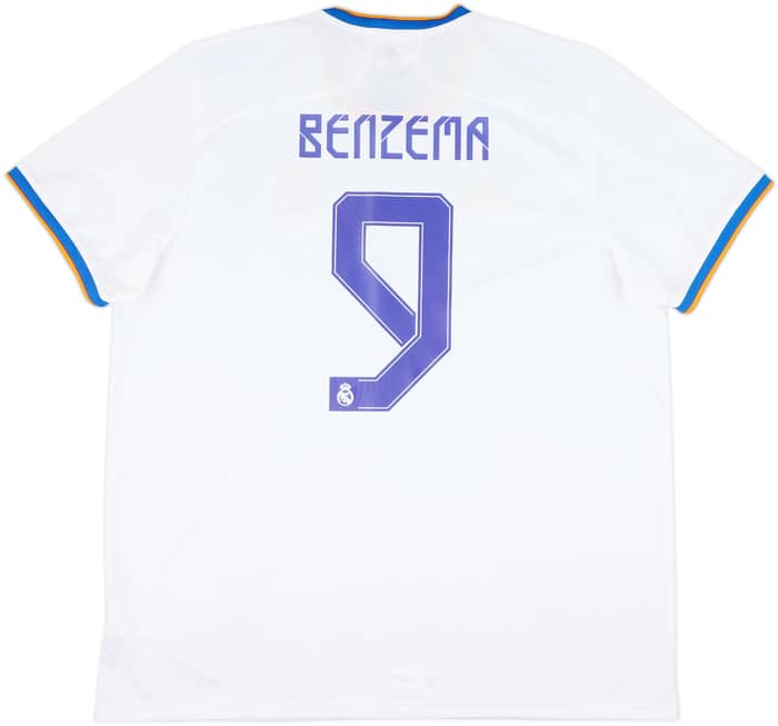 2021-22 Real Madrid Home Shirt Benzema #9 (XXL)