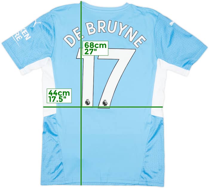 2021-22 Manchester City Home Shirt De Bruyne #17 (S)