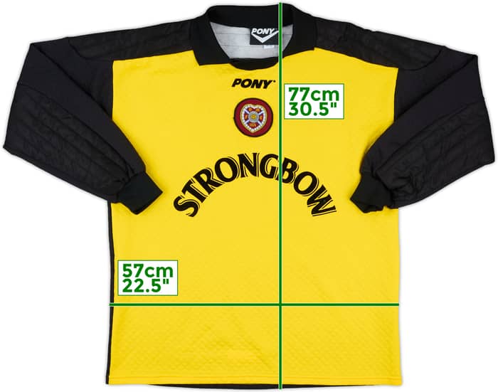 1996-97 Hearts GK Shirt - 9/10 - (M)