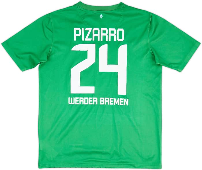 2011-12 Werder Bremen Home Shirt Pizarro #24 - 7/10 - (XL.Boys)