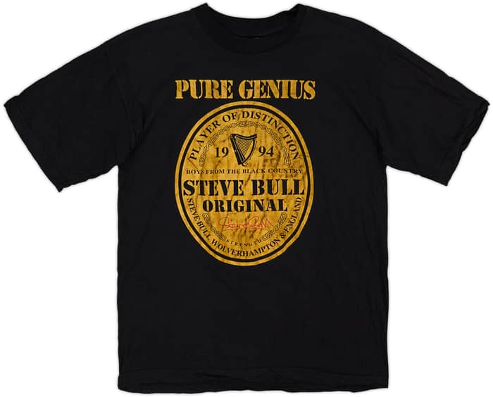 1994-95 Wolves 'Steve Bull Pure Genius' Graphic Tee Bull #9 - 6/10 - (XL)