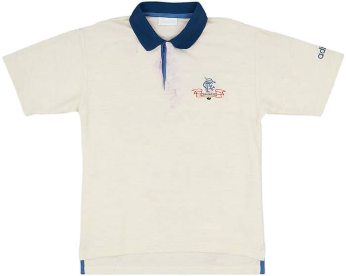 1992-93 Rangers adidas Polo Shirt - 4/10 - (M/L)