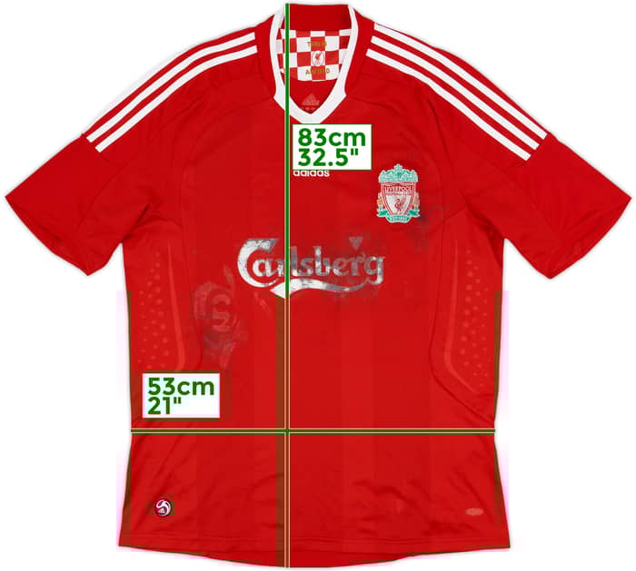 2008-10 Liverpool Home Shirt - 3/10 - (L)