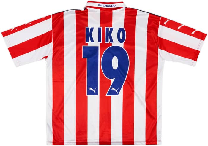 1997-98 Atletico Madrid Puma Graphic Shirt Kiko #19 - 8/10 - (L)