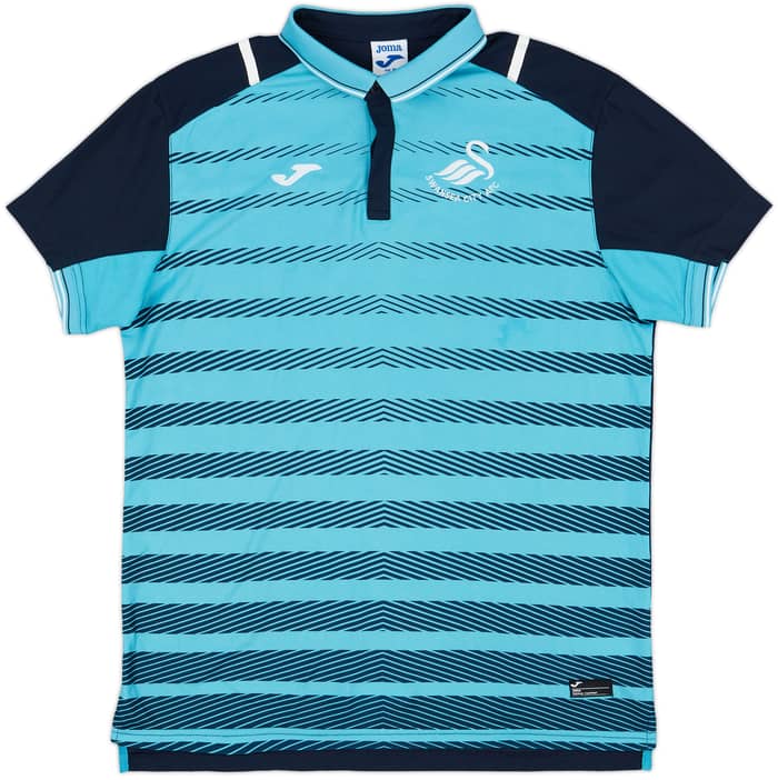 2016-17 Swansea Joma 1/4 Zip Polo Shirt - 8/10 - (Women's M)