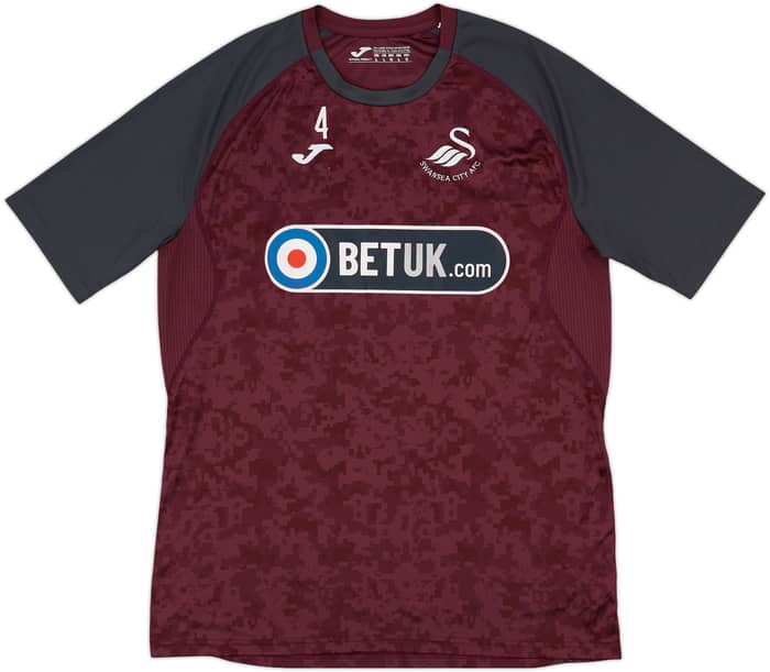 2018-19 Swansea Player Issue Joma Training Shirt #4 - 6/10 - (L)