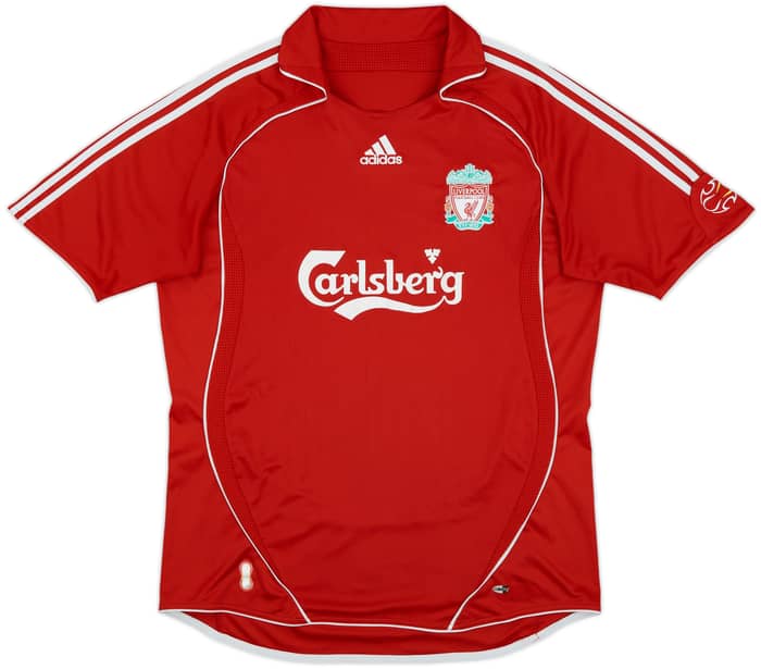 2006-08 Liverpool Home Shirt Gerrard #8 - 7/10 - (XL)