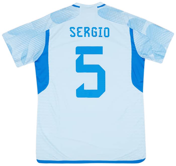 2022-23 Spain Authentic Away Shirt Sergio #5