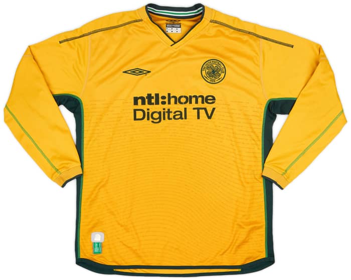 2002-03 Celtic Away L/S Shirt Petrov #19 - 6/10 - (L)