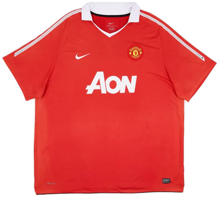 2010-11 Manchester United Home Shirt Evra #3 - 5/10 - (4XL)