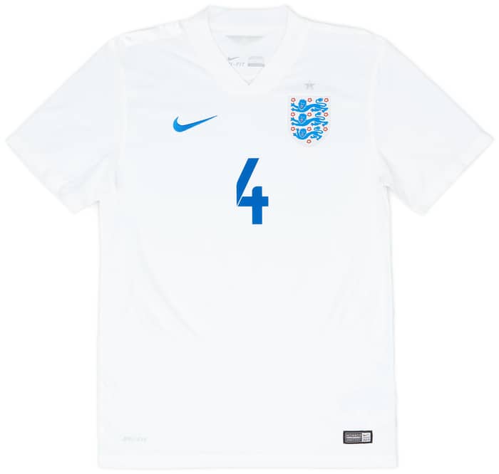 2014-15 England Home Shirt Gerrard #4 - 9/10 - (S)