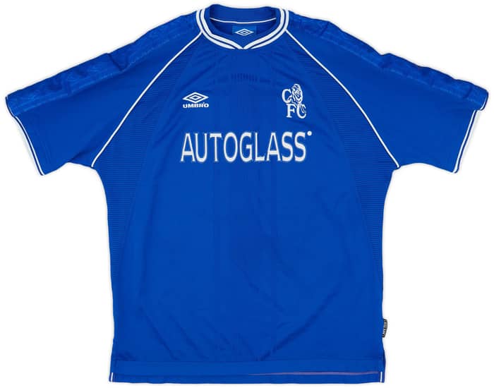 1999-01 Chelsea Home Shirt Zola #25 - 9/10 - (XXL)