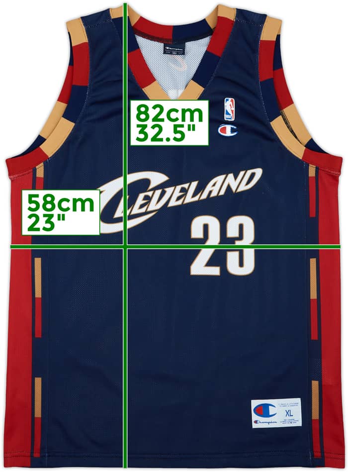2005-10 Cleveland Cavaliers James #23 Champion Alternate Jersey - 8/10 - (XL)