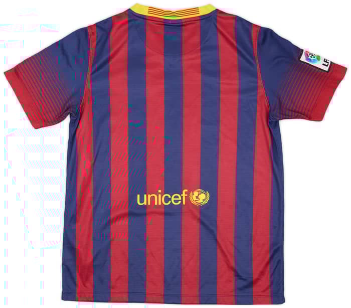 2013-14 Barcelona Home Shirt - 8/10 - (XL.Boys)
