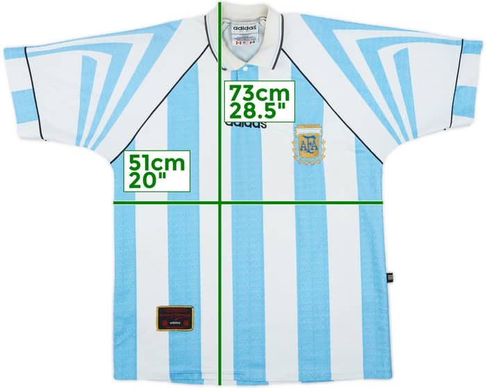 1996-98 Argentina Home Shirt - 5/10 - (M)