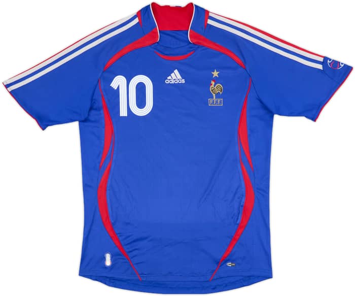 2006-07 France Home Shirt Zidane #10 - 7/10 - (L)
