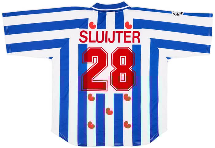 2000-01 Heerenveen Match Issue Champions League Home Shirt Sluijter #28