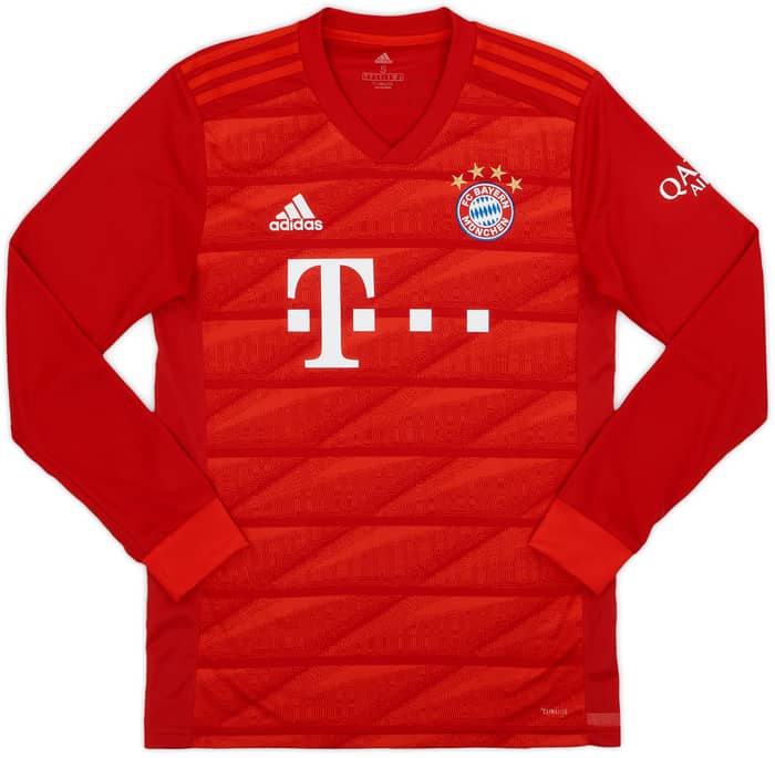2019-20 Bayern Munich Home L/S Shirt Lewandowski #9 - 9/10 - (S)