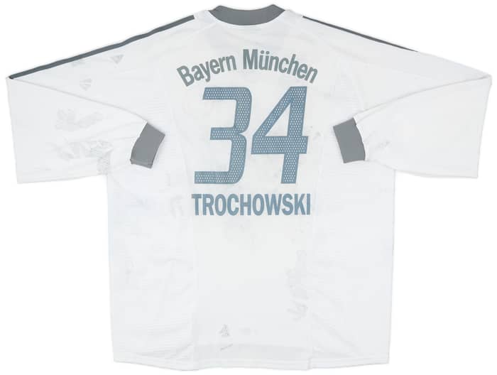 2002-03 Bayern Munich Away L/S Shirt Trochowski #34 - 4/10 - (XXL)