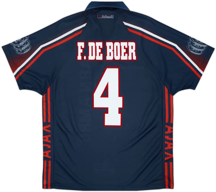 1997-98 Ajax Away Shirt F.De Boer #4 - 9/10 - (M)