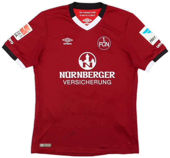 2016-17 Nurnberg Squad Signed Home Shirt Teuchert #36 - 7/10 - (XL.Boys)