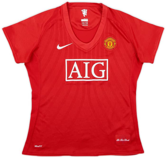 2007-09 Manchester United Home Shirt - 8/10 - (L.Boys)