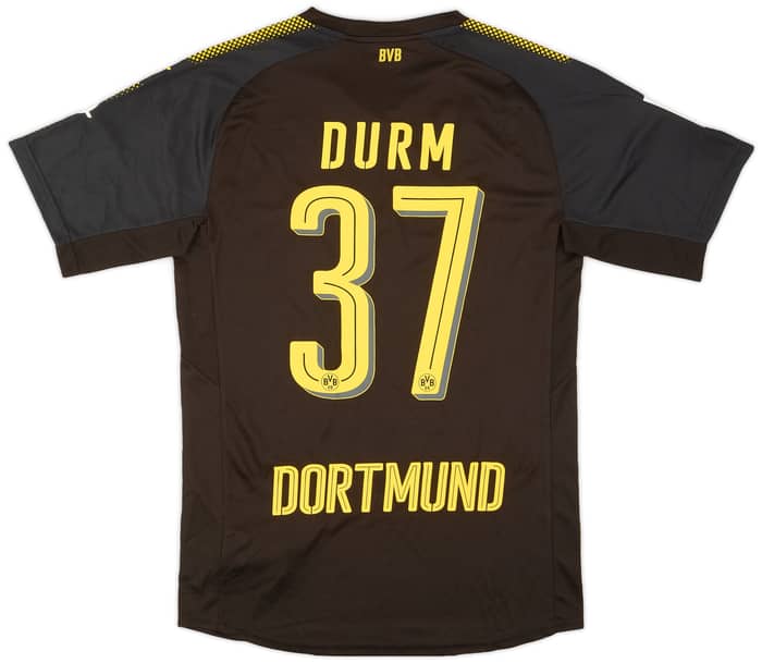 2017-18 Borussia Dortmund Away Authentic Shirt Durm #37 - 9/10 - (M)