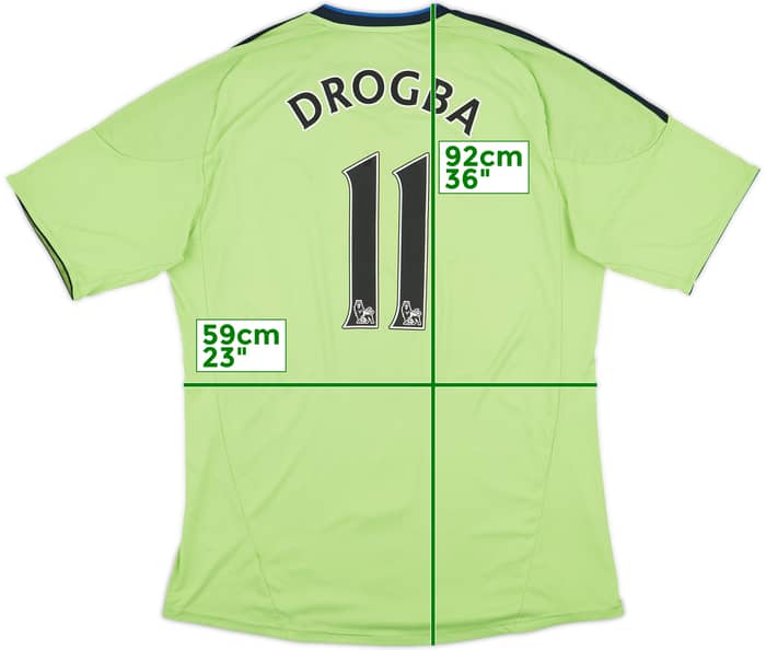 2010-11 Chelsea Third Shirt Drogba #11 - 8/10 - (XL)