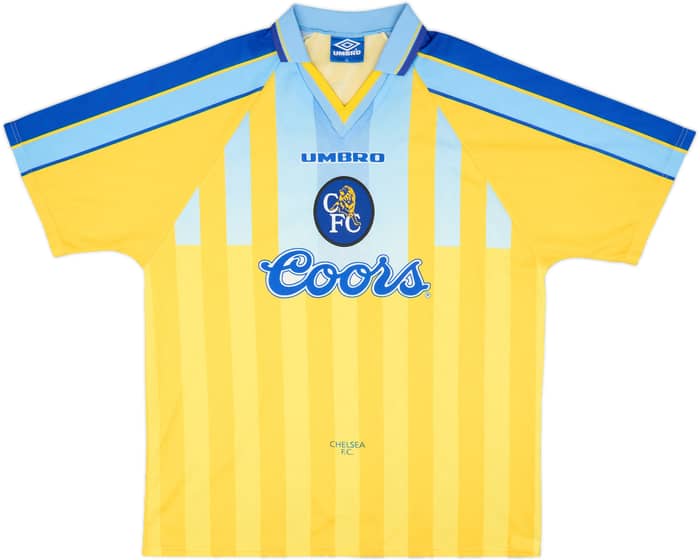 1996-97 Chelsea Away Shirt Vialli #9 - 8/10 - (XL)