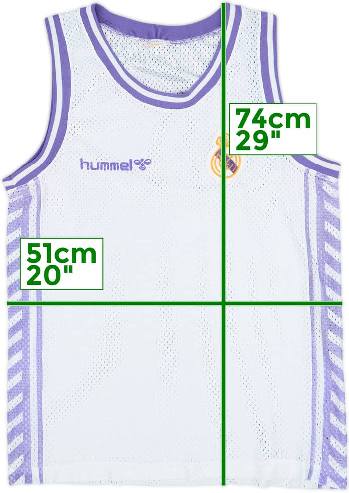 1988-89 Real Madrid Hummel Basketball Jersey - 7/10 - (L)