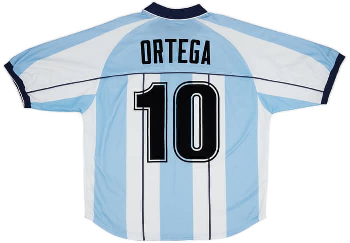 2000-01 Argentina Home Shirt Ortega #10 - 9/10 - (XL)