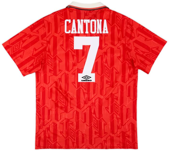 1992-94 Manchester United Home Shirt Cantona #7 - 5/10 - (XL)