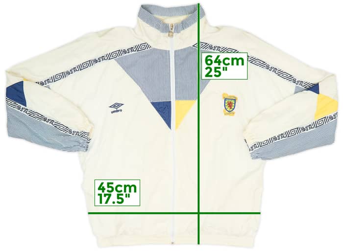 1990-92 Scotland Umbro Track Jacket - 8/10 - (XL)