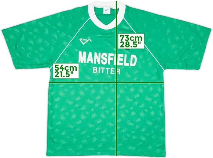 1990-91 Mansfield Town Away Shirt - 10/10 - (L)