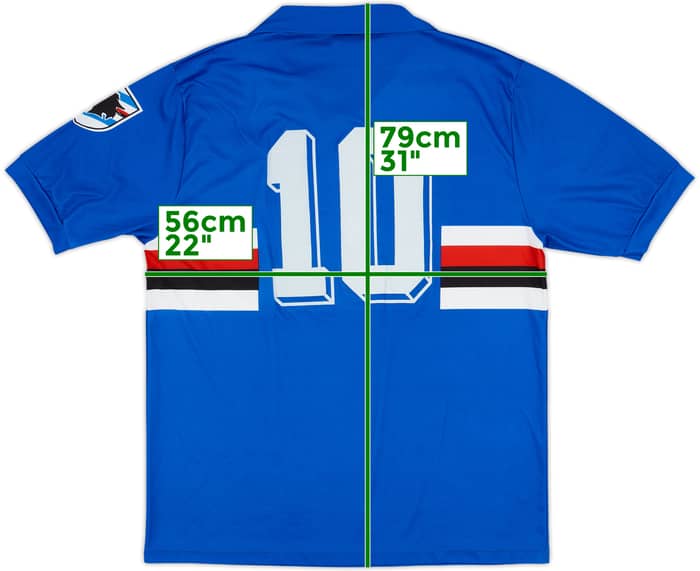 1991 92 Sampdoria Home Football Shirt M Asics – Football Finery