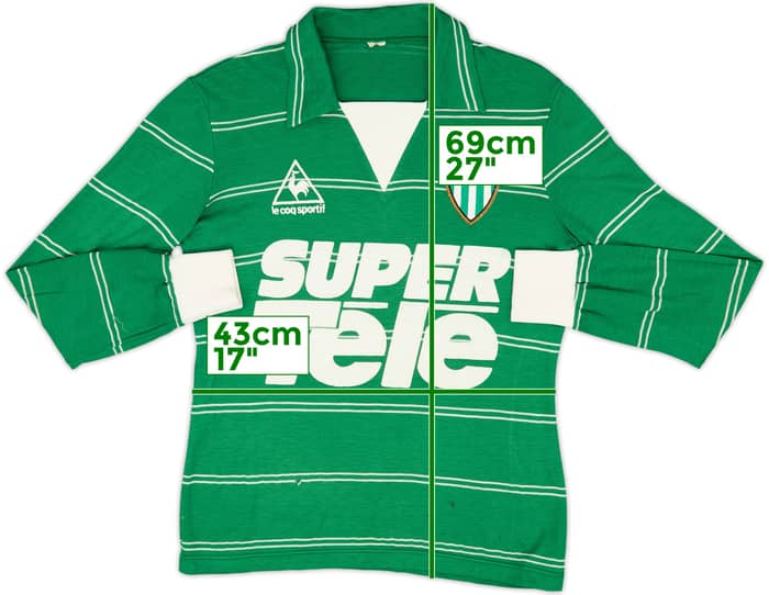 1980-81 Saint Etienne Home L/S Shirt - 7/10 - (S)