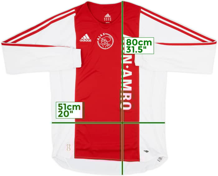 2006-07 Ajax Home L/S Shirt - 7/10 - (M)