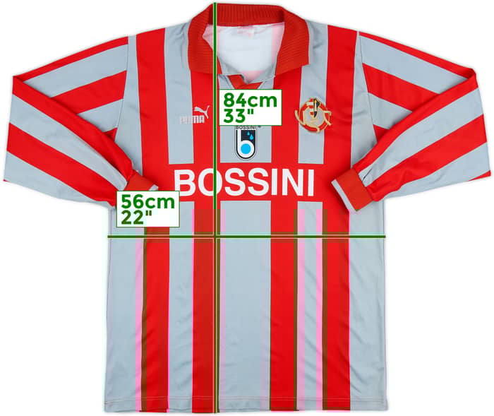 1997-98 Cremonese Match Issue Home L/S Shirt #10