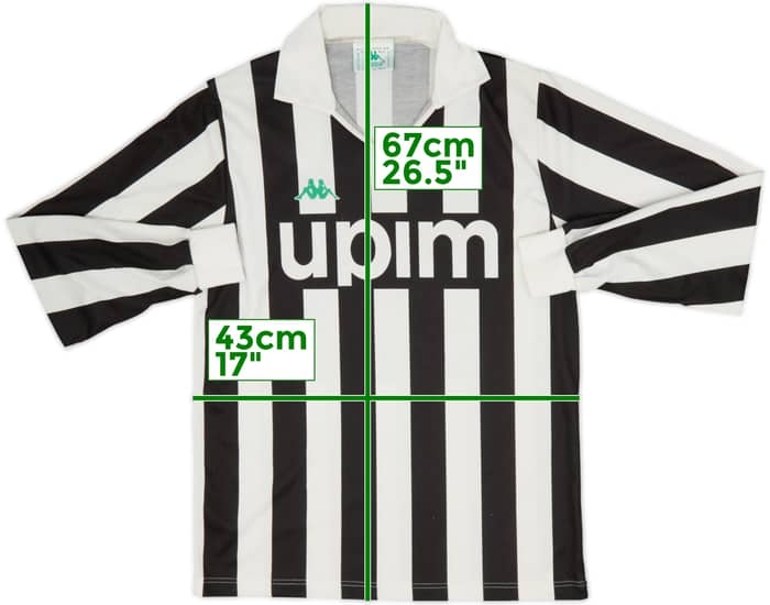1991-92 Juventus Home L/S Shirt - 8/10 - (M)