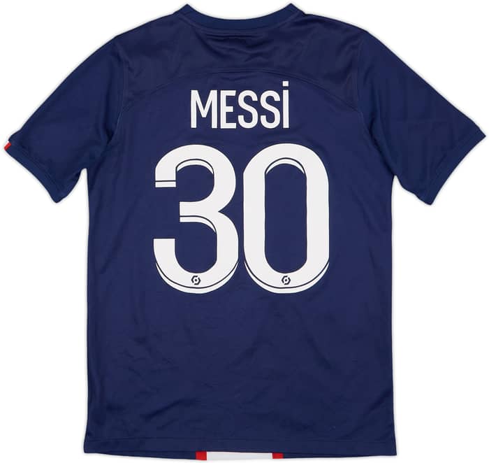 2022-23 Paris Saint-Germain Home Shirt Messi #30 - 5/10 - (XL.Boys)