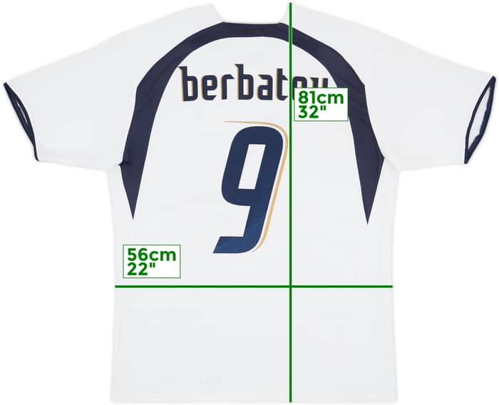 2006-07 Tottenham Home Shirt Berbatov #9 - 6/10 - (XL)