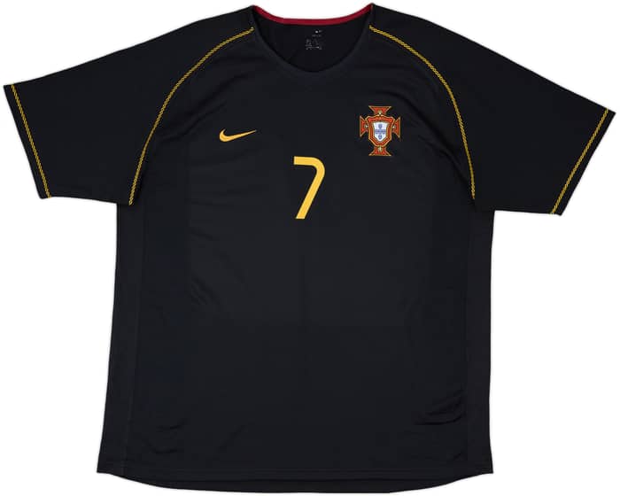 2006-07 Portugal Away Shirt Figo #7 - 8/10 - (L)