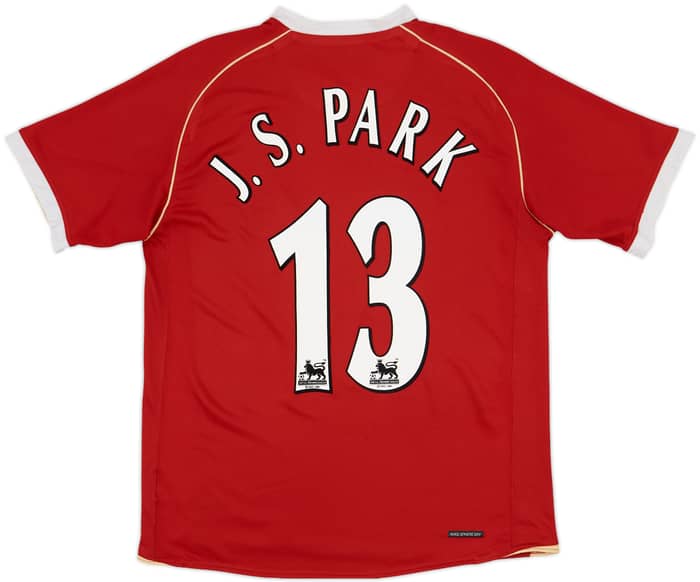 2006-07 Manchester United Home Shirt J.S. Park #13 - 5/10 - (M)