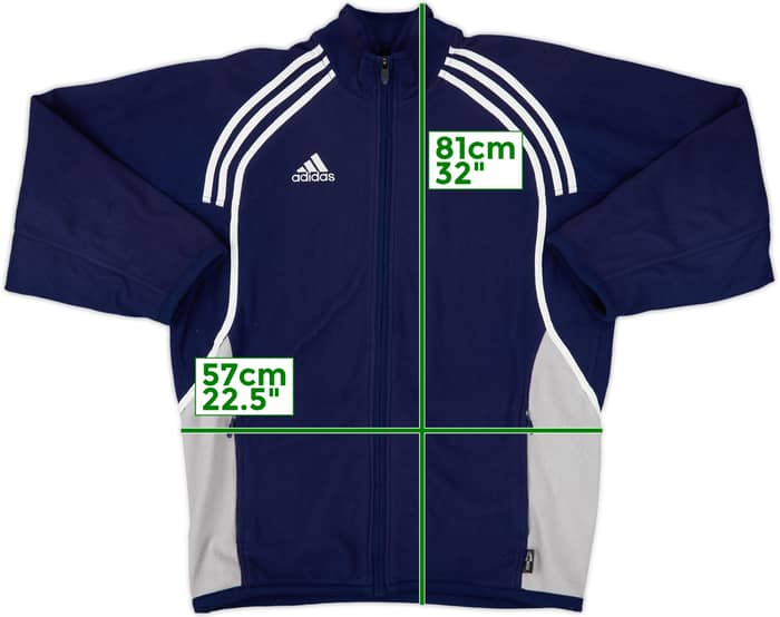 2000-01 Real Madrid adidas Fleece Track Jacket - 8/10 - (M)