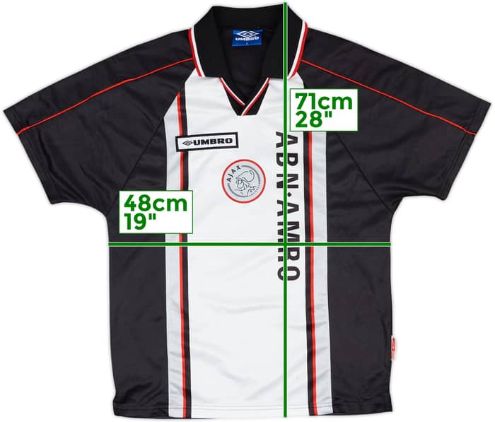 1998-99 Ajax Away Shirt F.De Boer #4 - 6/10 - (S)