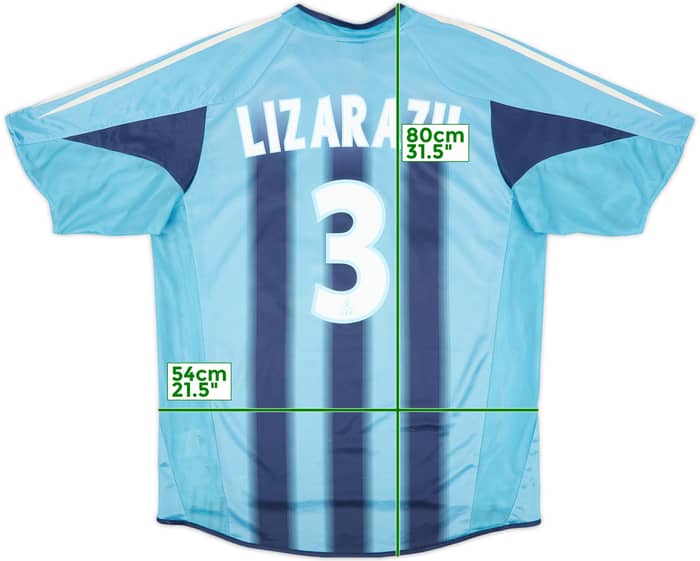 2004-05 Olympique Marseille Away Shirt Lizarazu #3 - 7/10 - (L)