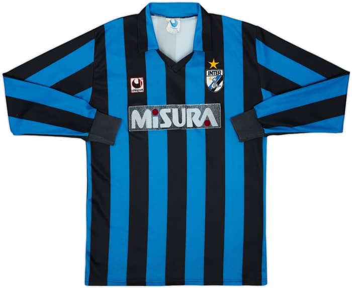 1988-89 Inter Milan Home L/S Shirt - 6/10 - (L)