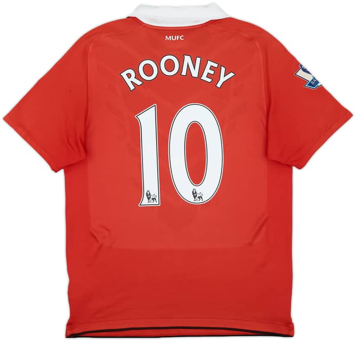 2010-11 Manchester United Home Shirt Rooney #10 - 6/10 - (M)