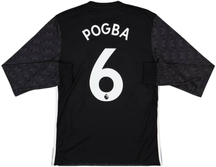 2017-18 Manchester United Away L/S Shirt Pogba #6 - 8/10 - (S)