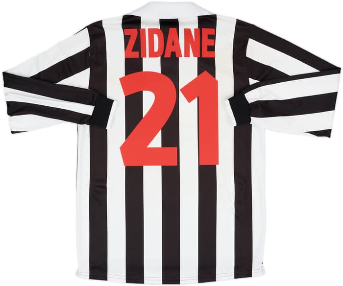 1998-99 Juventus Home L/S Shirt Zidane #21 - 7/10 - (S)